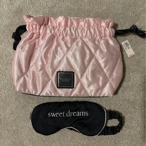 Victoria's Secret Pink and Black Sleep Mask